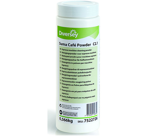 Kahvilaitteiden puhdistusjauhe Suma Cafe Powder C2.1 566g