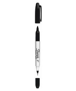 Huopakynä Sharpie Twintip kaksipäinen F+EF musta