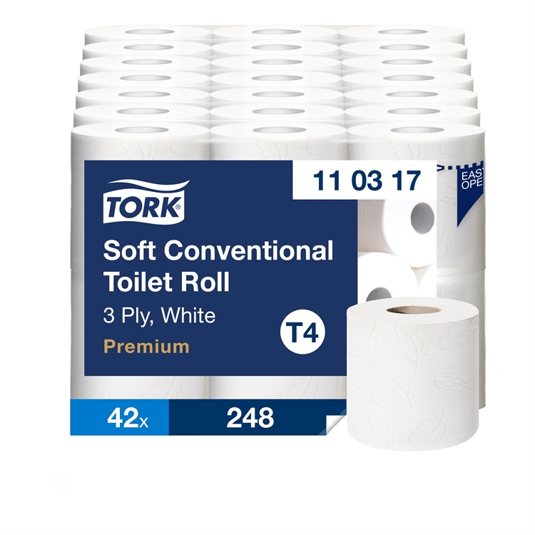 Wc-paperi Tork Soft T4 3-krs valkoinen 42 rll 110317