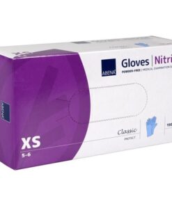 Nitriilikäsine Abena Excellent pitkä sininen XS /100