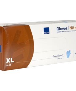 Nitriilikäsine Abena Excellent pitkä sininen XL /100
