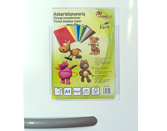 Paljetasku läpällä magneettinen A4 180 mic PVC