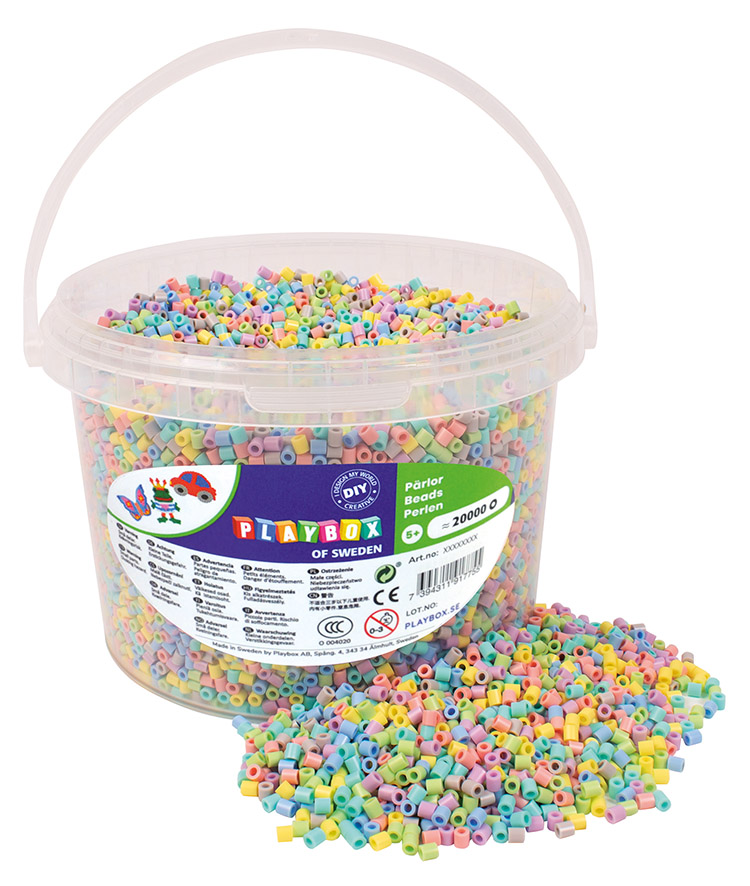 Silityshelmet Playbox 5 mm pastellivärit /20 000
