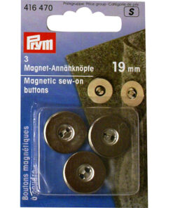 Magneettineppari Prym 19 mm hopea /3