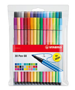 Kuitukärkikynä STABILO Pen 68 värilajitelma /24+6