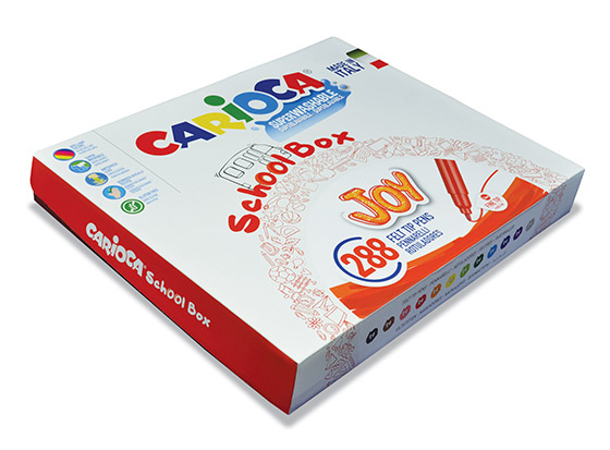Huopakynälajitelma CARIOCA Joy Schoolbox 288 kynää