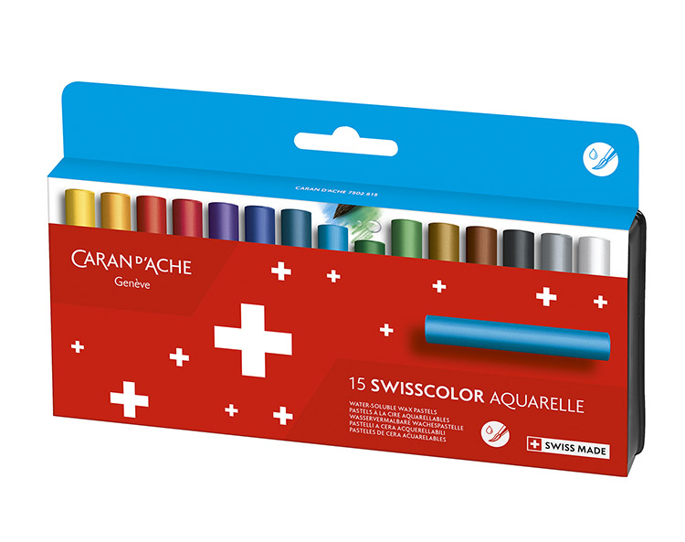 Akvarelliliitu Caran D'Ache Swisscolor värilajitelma /15