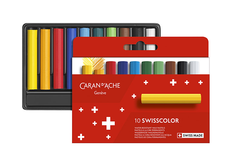 Vahaliitu Caran D'Ache Swisscolor värilajitelma /10