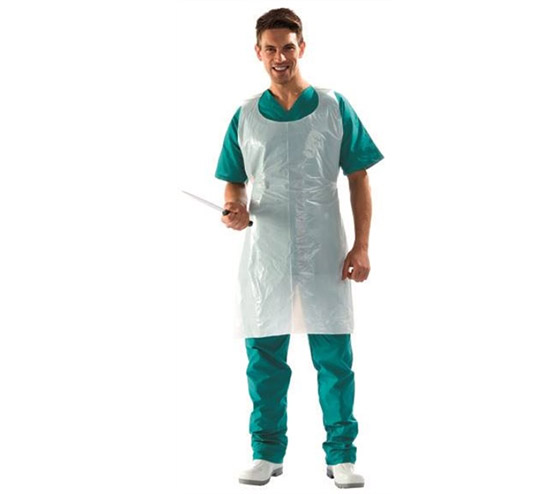 Esiliina Sir Density Apron valkoinen PE 86 x 110 cm /50