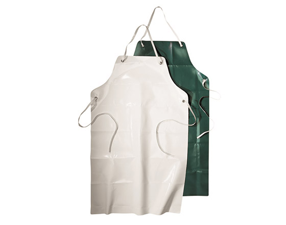 Esiliina Sir Trevira Apron valkoinen PVC 75 x 120 cm