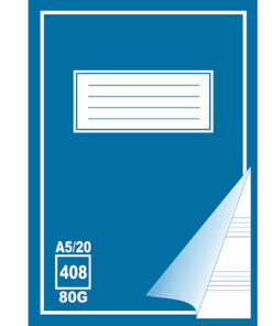Musiikkivihko 408 A5/20 nuottiviivat + ruudut