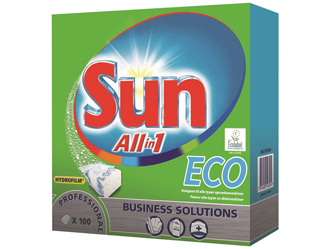 Astianpesuainetabletti Sun Pro Formula All-in-1 Eco 100 kpl