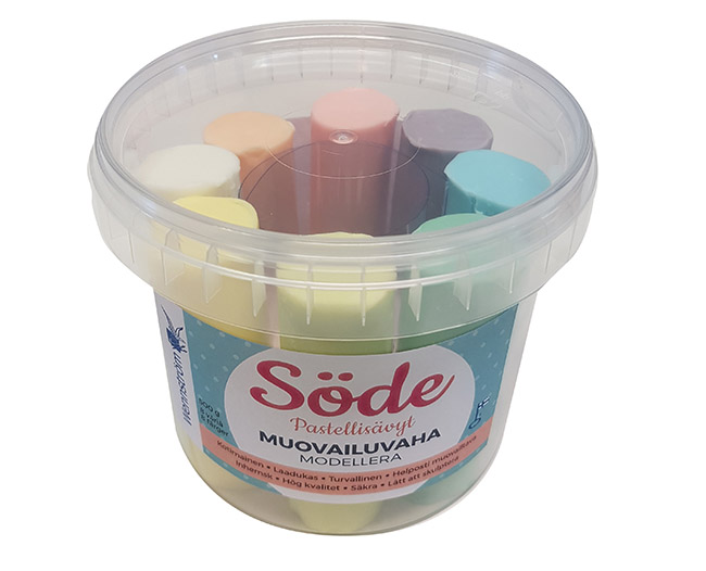 Muovailuvaha Wennström Söde 500 g pastellivärilajitelma
