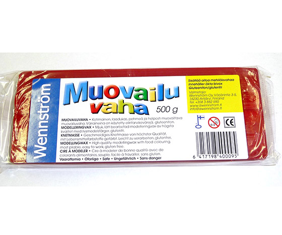Muovailuvaha Wennström 500 g punainen