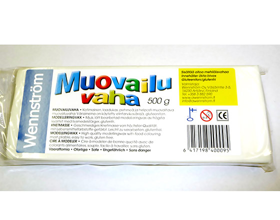 Muovailuvaha Wennström 500 g valkoinen