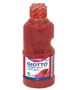 Askarteluväri Giotto Glitter Paint punainen 250 ml