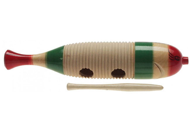 Guiro Stagg GUF-141S kalanmuotoinen