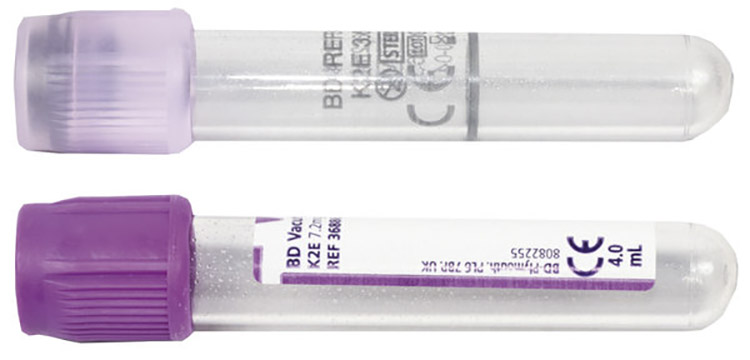 Näyteputki Vacutainer EDTAK2 5,4 mg violetti 100 kpl