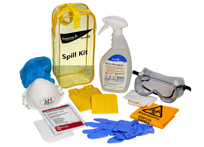 Eritetahrapakkaus Oxivir Plus Spill Kit
