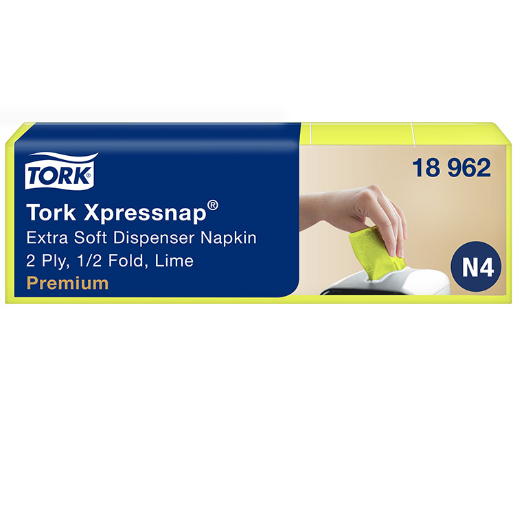 Lautasliina Tork Xpressnap Lime 18962 N4 5 x 200 kpl