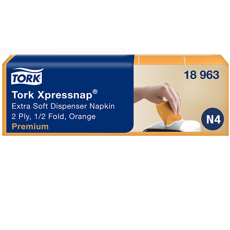 Lautasliina Tork Xpressnap oranssi 18963 N4 5 x 200 kpl