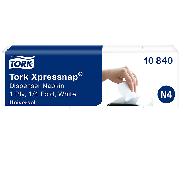 Lautasliina Tork Xpressnap valkoinen 10840 N4 5 x 225 kpl