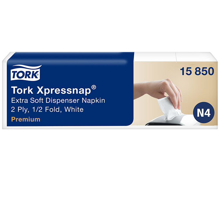Lautasliina Tork Xpressnap valkoinen 15850 N4 5 x 200 kpl