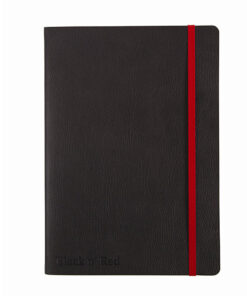 Muistikirja Oxford Black n´Red A5 viivoitettu 144 sivua