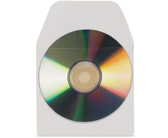 CD/DVD-tasku tarra+läppä 3L PP /10