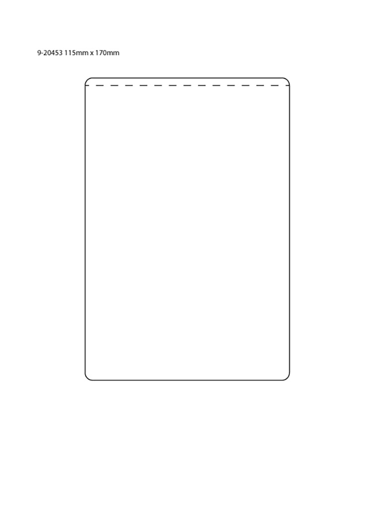 Muovitasku A6+ 115 x 170 mm PVC