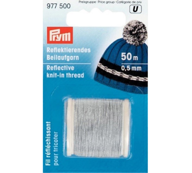 Heijastava lanka Prym 0,5 mm x 50 m hopea