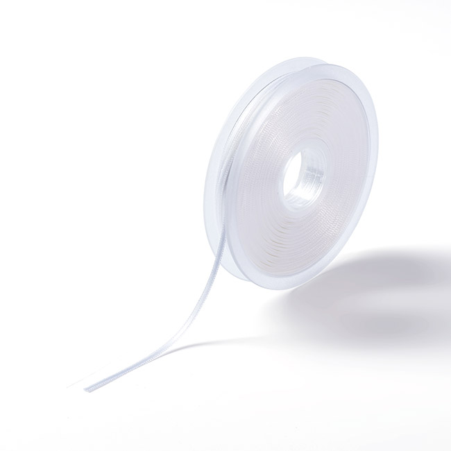Tuplasatiininauha Prym 3 mm x 50 m valkoinen