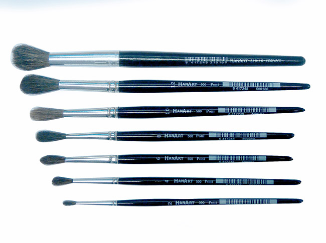 Poninkarvasivellin HanArt 500 pyöreä 5 x 21 mm
