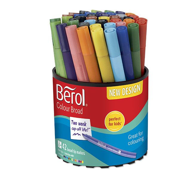 Huopakynä Berol Colour Broad värilajitelma /42