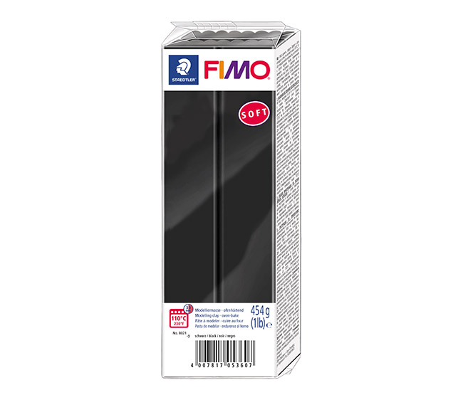 Muovailuvaha Staedtler FIMO soft 454 g musta