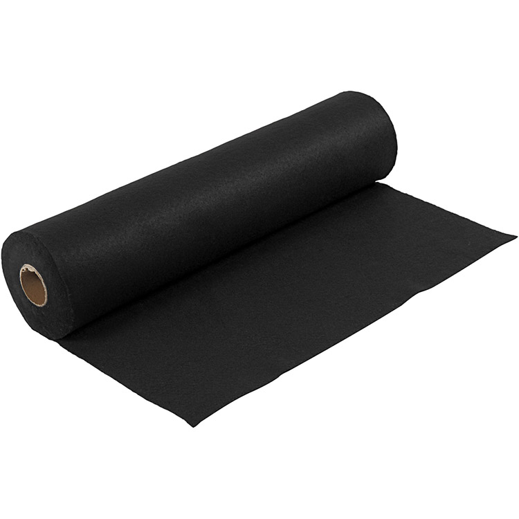 Askarteluhuopa polyesteri 45 cm x 5 m 180-200G musta