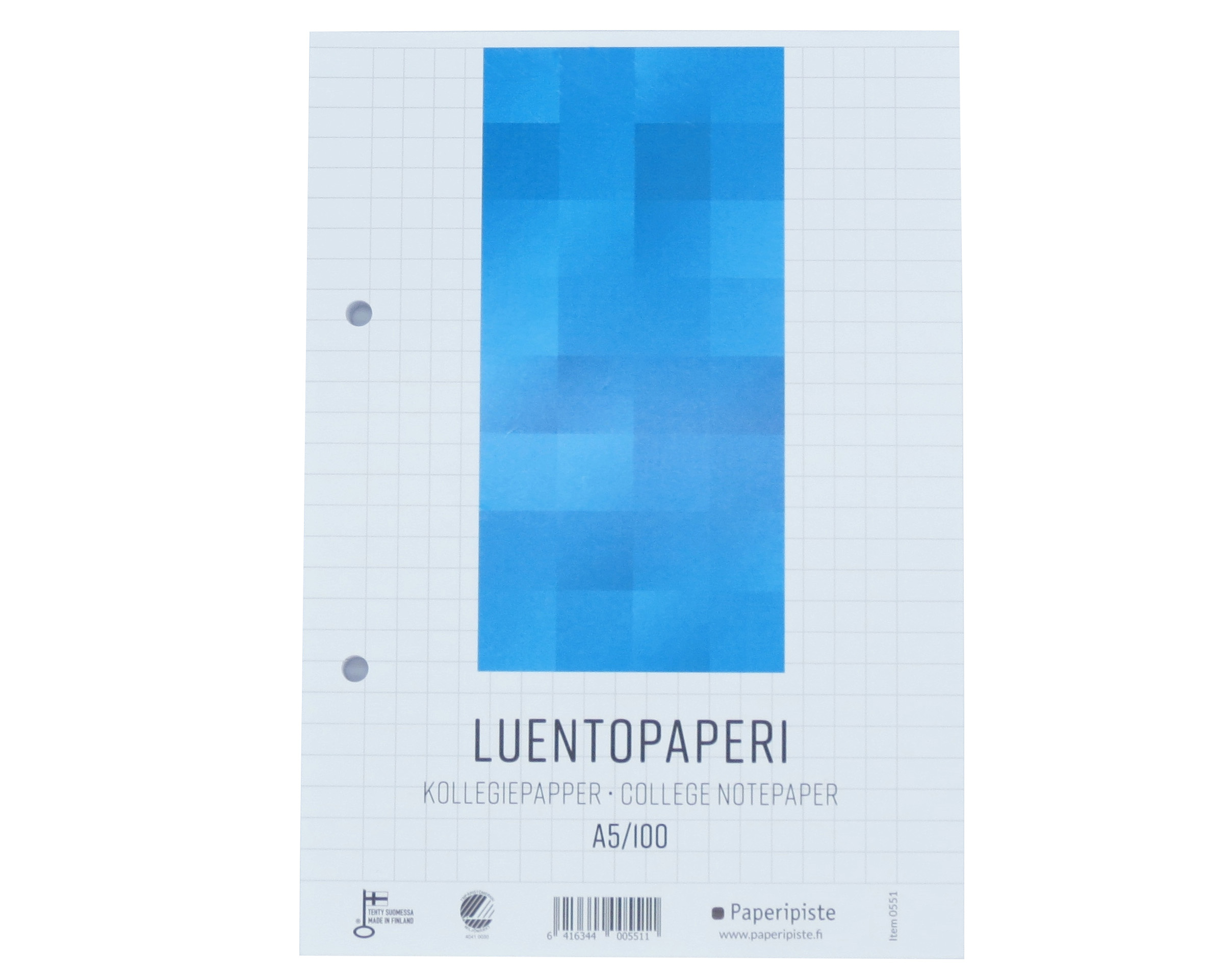 Luentopaperi Paperipiste A5/100 yleisrei'itys