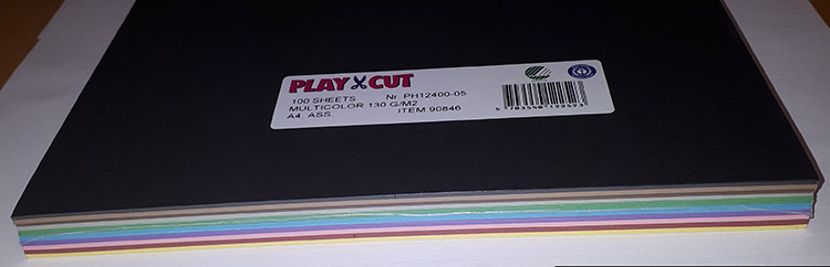 Piirustuspaperi A4/100 värilajitelma 10 väriä 130G