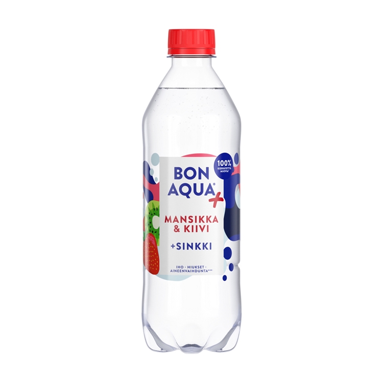 Kivennäisvesi Bonaqua Vita mansikka-kiiwi 0,5L (ei sis pant)