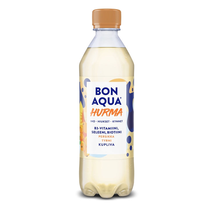 Kivennäisvesi Bonaqua persikka-tyrni 0,5L (ei sis. panttia)