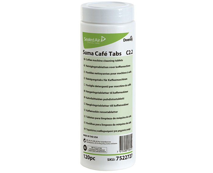 Kahvilaitteiden puhdistustabletti Suma Cafe Tabs C2.2 2x120