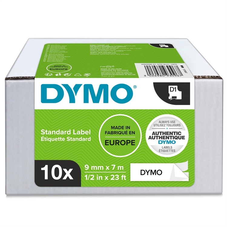 Tarrakasetti DYMO D1 41913 9 mm musta/valkoinen /10