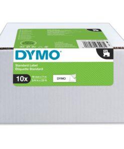 Tarrakasetti DYMO D1 19 mm valkoinen/musta /10