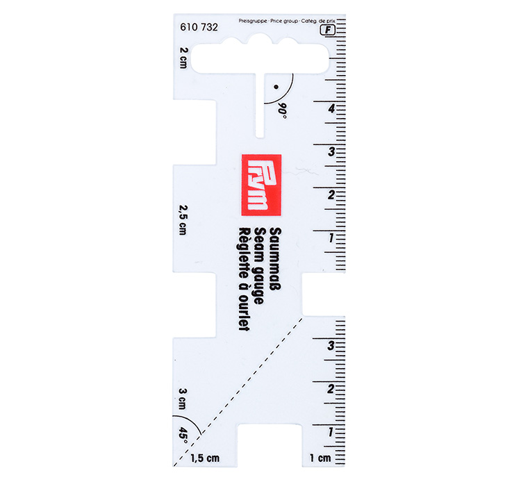 Mittaliisa Prym 4 x 10,5 cm läpinäkyvä