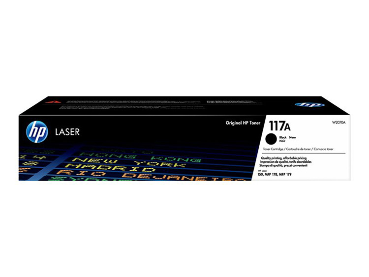Laservärikasetti HP W2070A 117A musta 1000 sivua