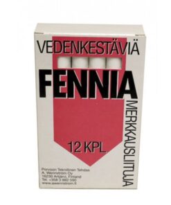 Merkkausliitu Fennia valkoinen 12 kpl
