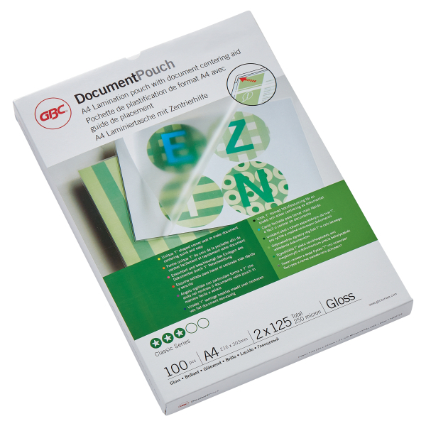 GBC Document™ A4-laminointitasku 125mic/100kpl
