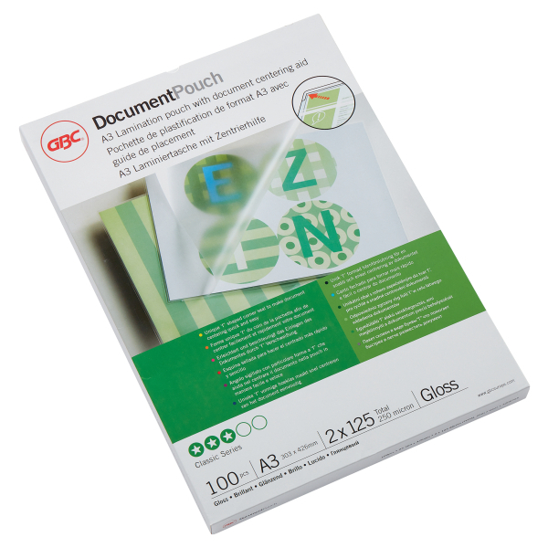 GBC Document™ A3-laminointitasku 125mic/100kpl