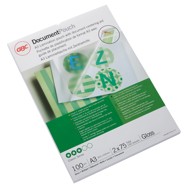 GBC Document™ A3-laminointitasku 75mic/100kpl
