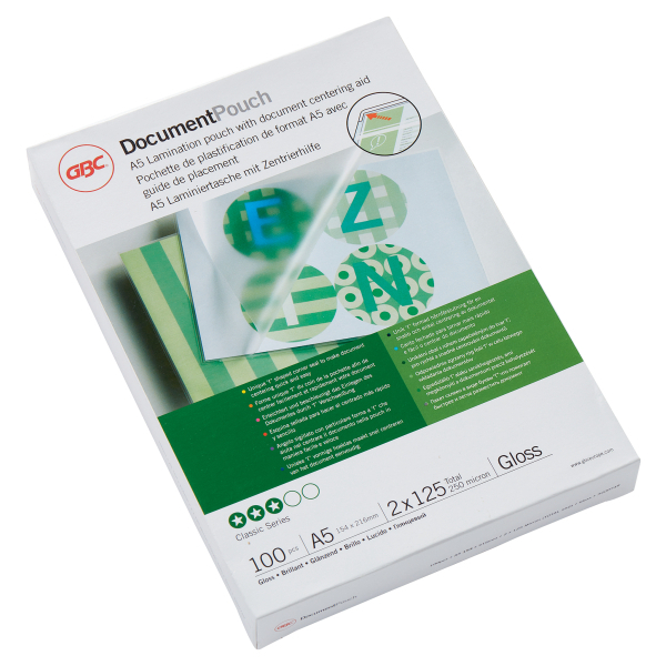 GBC Document™ A5-laminointitasku 125mic/100kpl